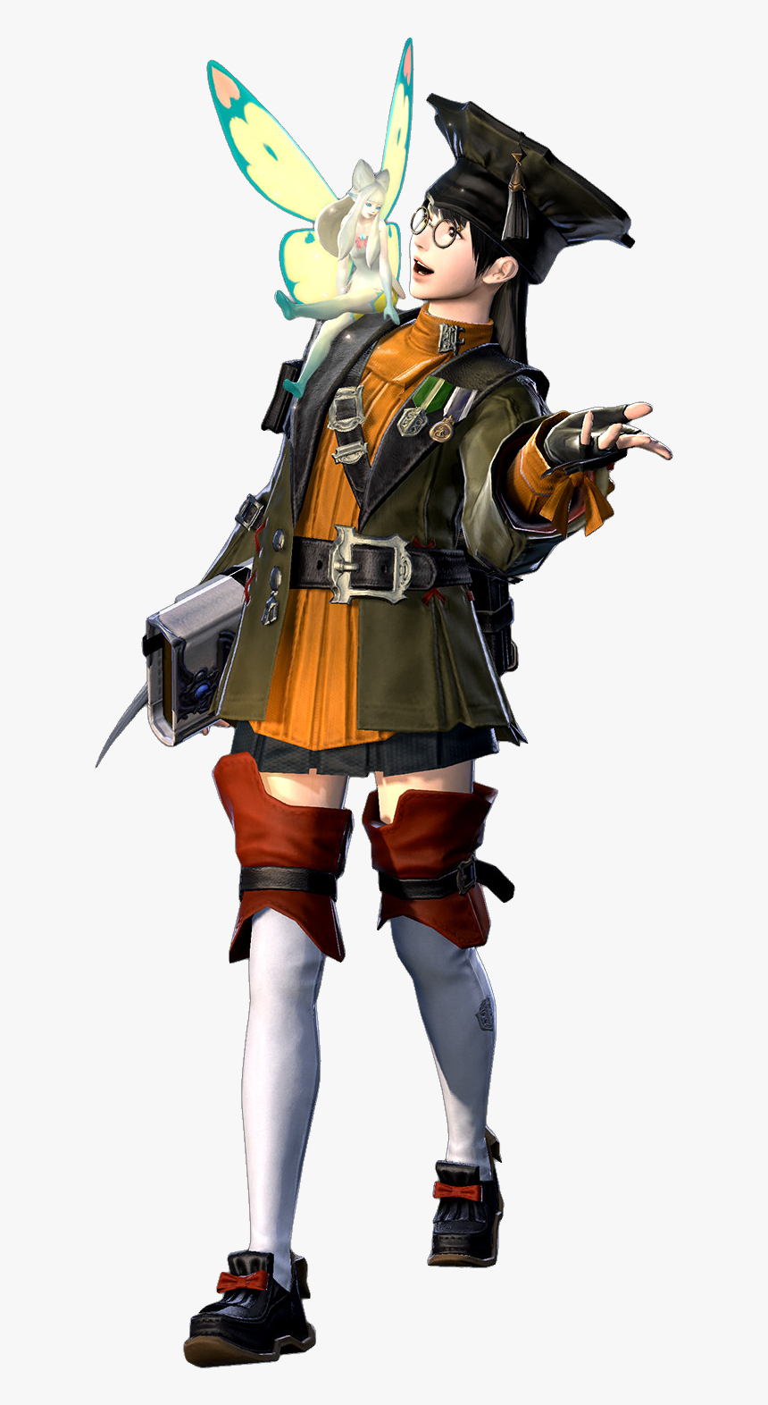 Final Fantasy 14 Scholar Cosplay , Png Download - Ffxiv Scholar Concept Art, Transparent Png