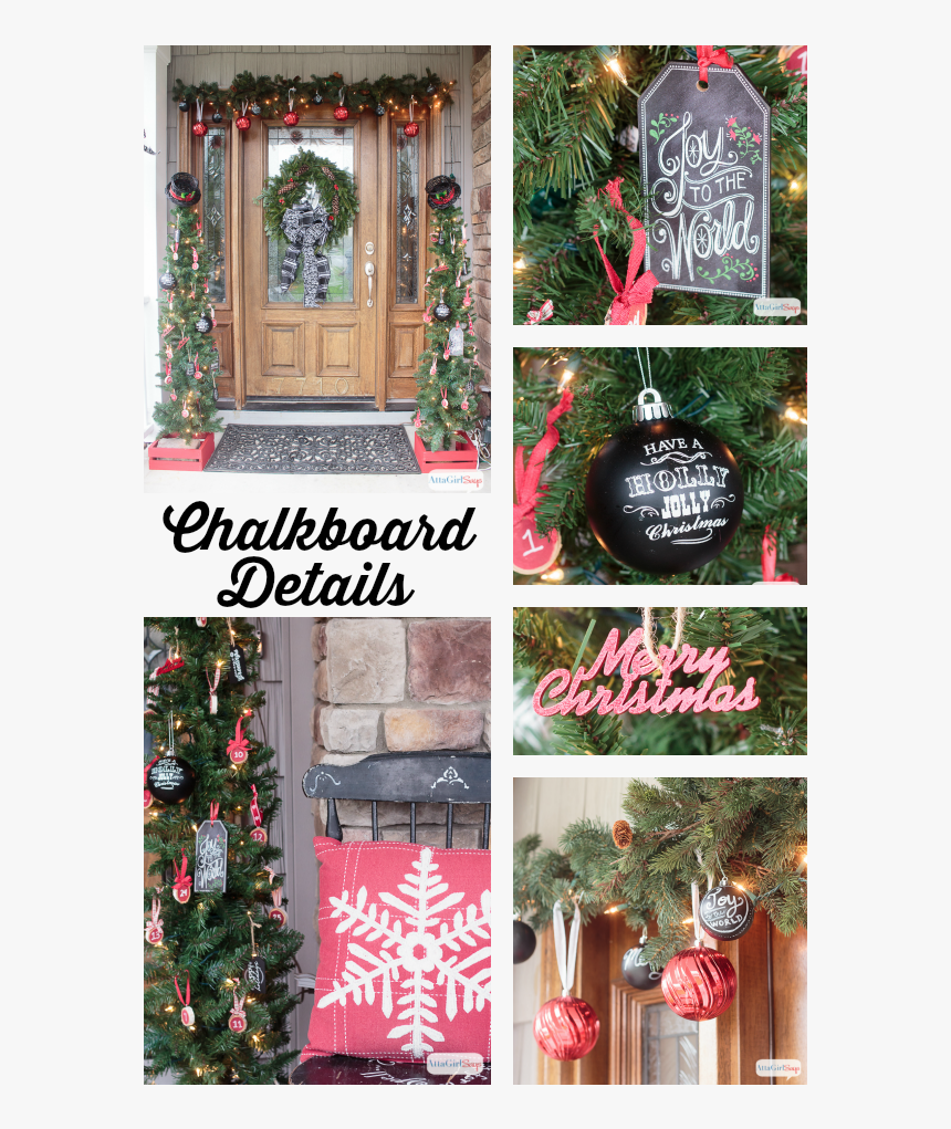It All Started With Some Gorgeous, Wide Chalkboard - Christmas Ornament, HD Png Download