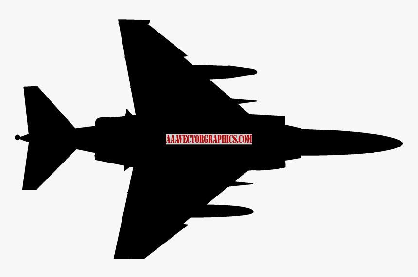 Military - Helicopter - Silhouette - F 4 Phantom Silhouette, HD Png Download