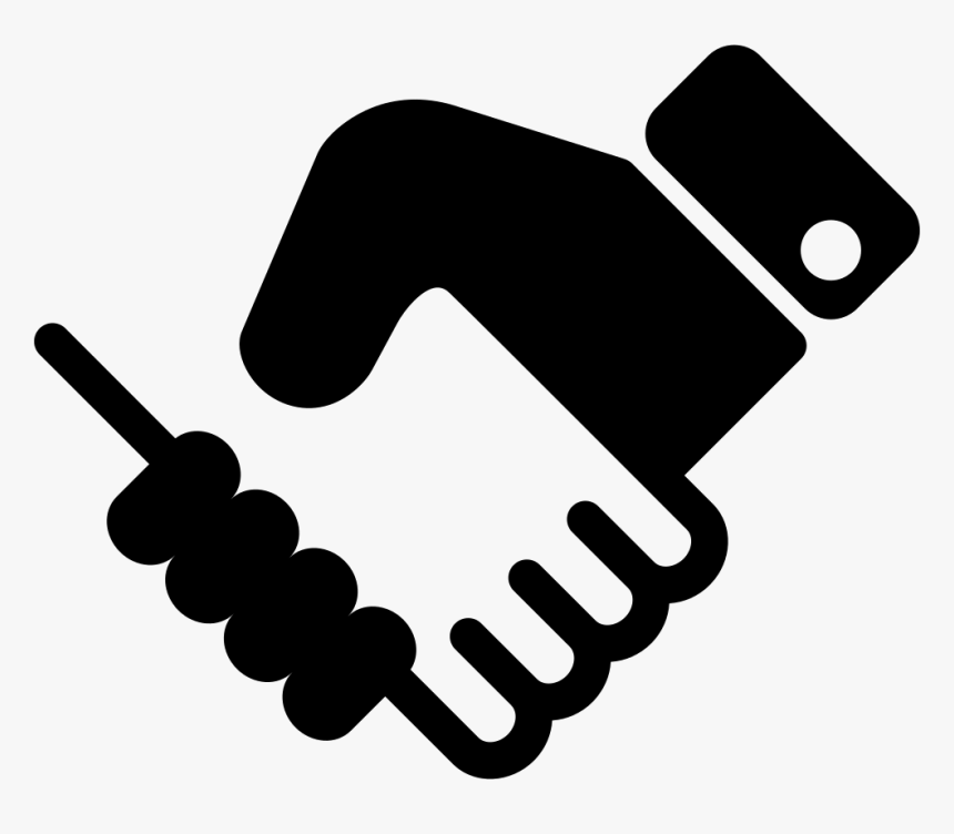 Transparent Handshake Clipart Png - Partnership Clipart Black And White, Png Download