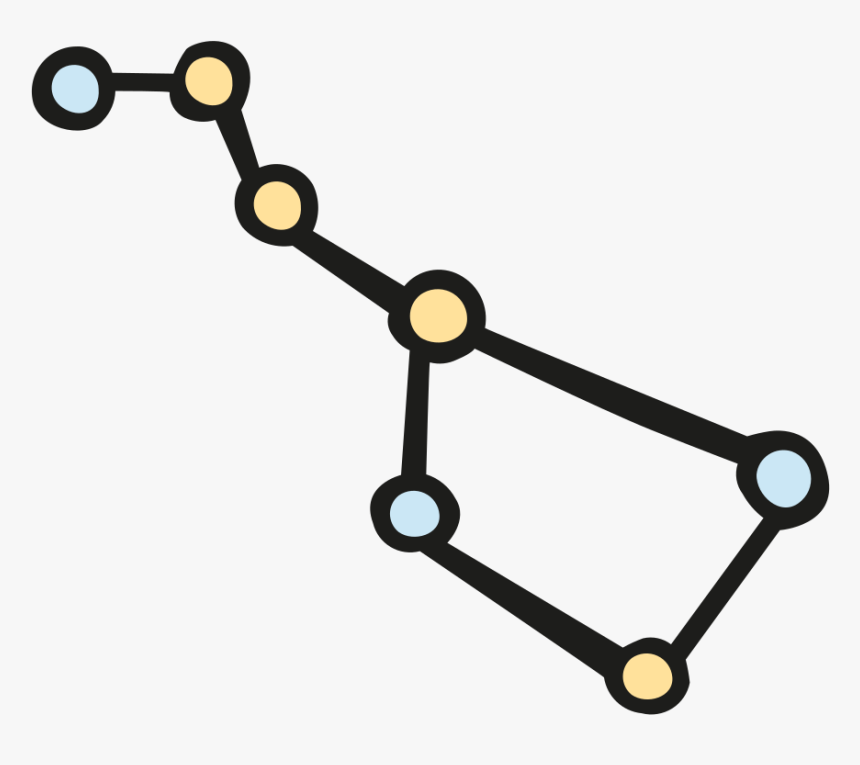 Big Dipper Icon - Constelacion Osa Mayor Png, Transparent Png