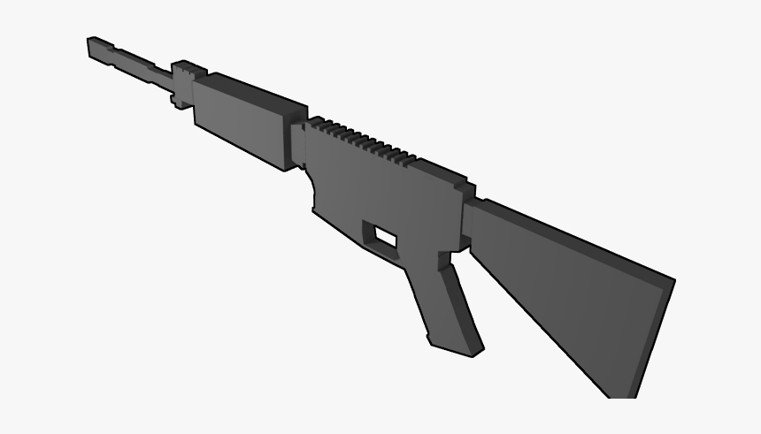 2piajqs - Assault Rifle Low Poly, HD Png Download