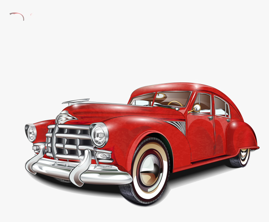 Clip Art Carro Vintage Poster De - Classic Car Vector Png, Transparent Png