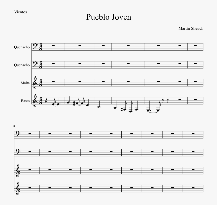 Transparent Joven Png - Sheet Music, Png Download