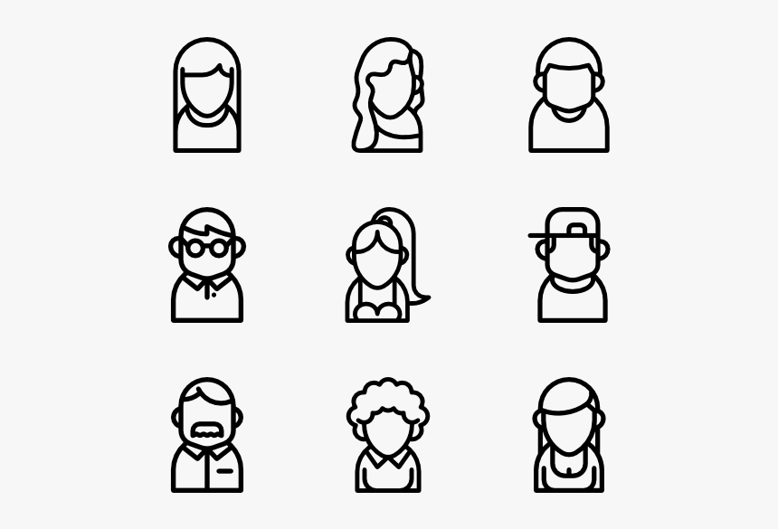 Avatar Collection - Man Woman Avatar Png, Transparent Png