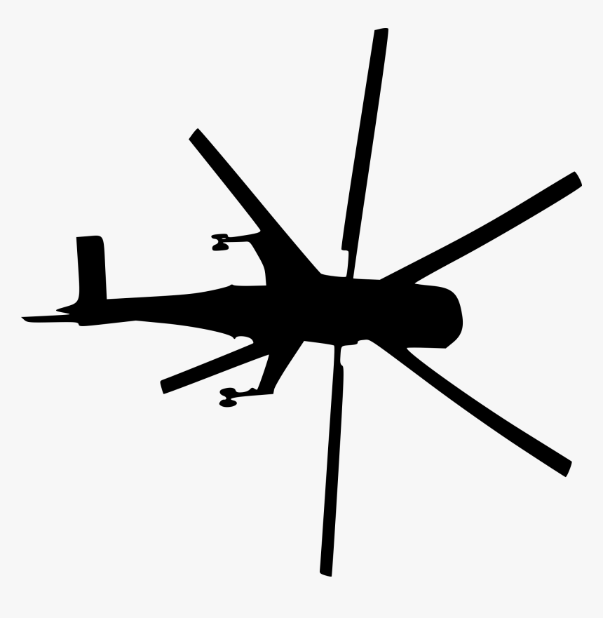 Free Png Helicopter Top View Silhouette Png Images - Portable Network Graphics, Transparent Png