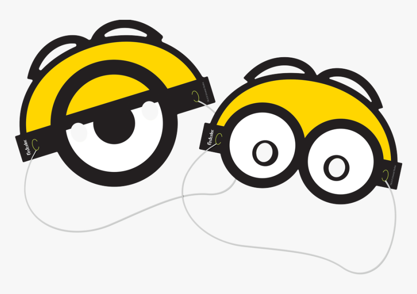 Máscara Minions-08 Unidades - Mascara Dos Minions, HD Png Download