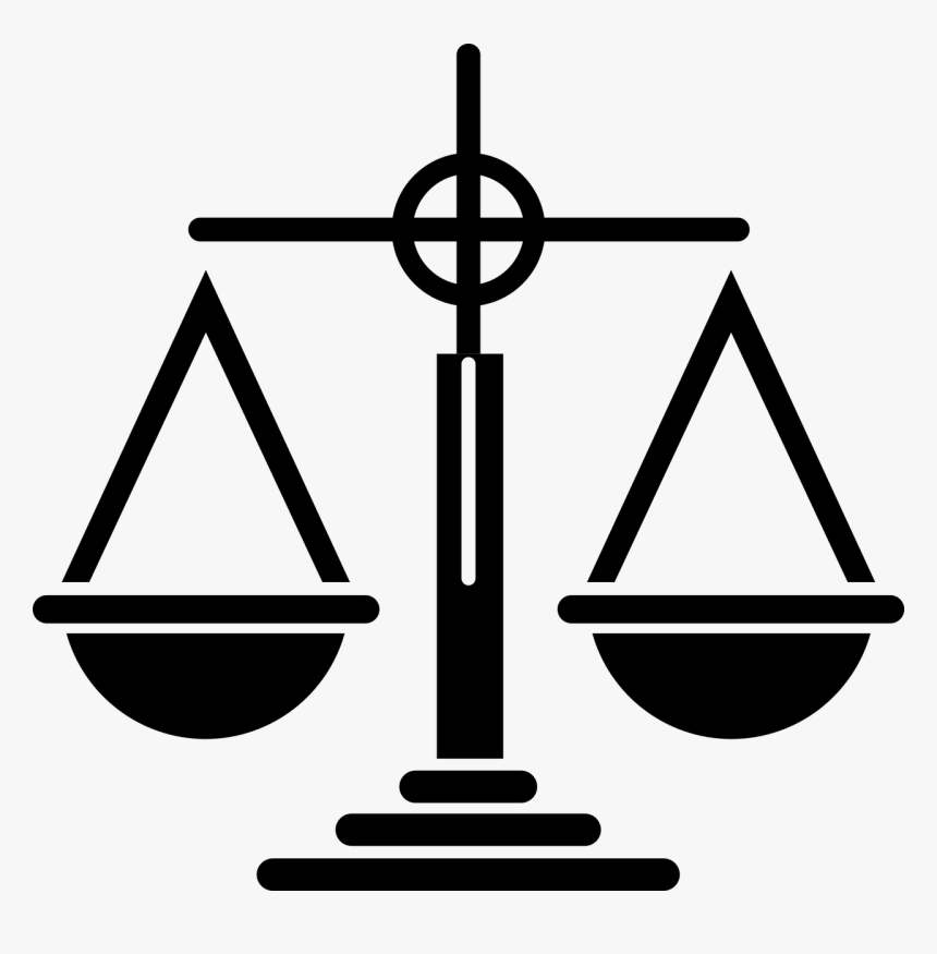 Icon, Silhouette, Scales, Justice, Law, Court, Lawyer - Equality Clipart, HD Png Download