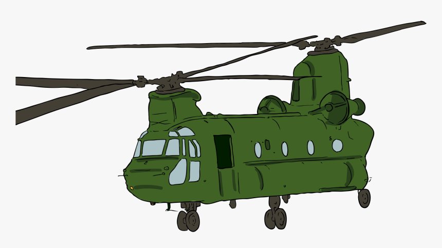Soldier Clipart Helicopter Clip - Chinook Helicopter Clipart, HD Png Download