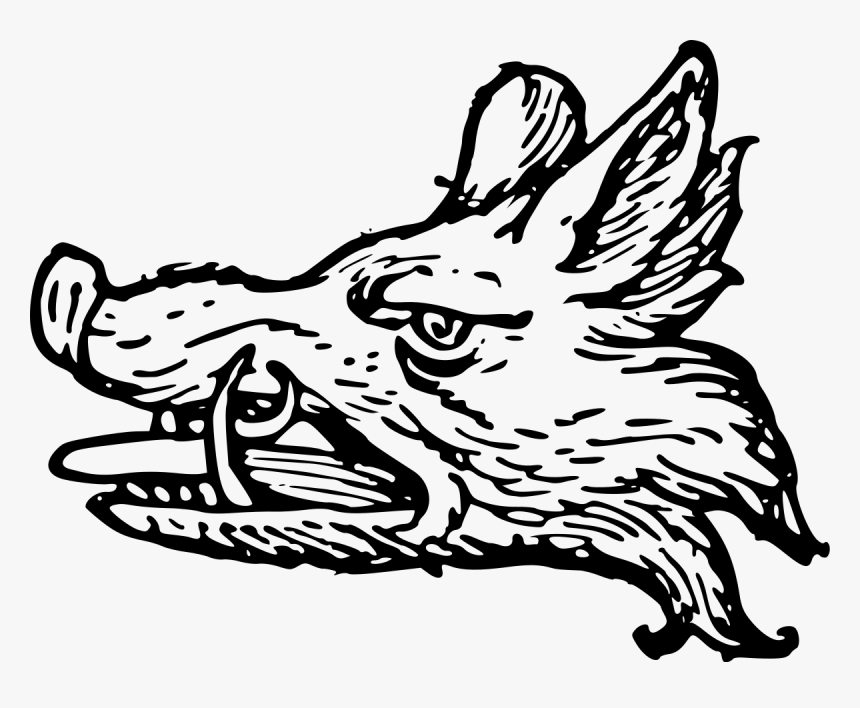 Tattoo Clipart Wild Boar - Wild Boar Family Crest, HD Png Download