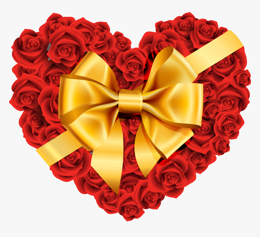 Heart Rose Png High-quality Image - Heart With Rose Png, Transparent Png