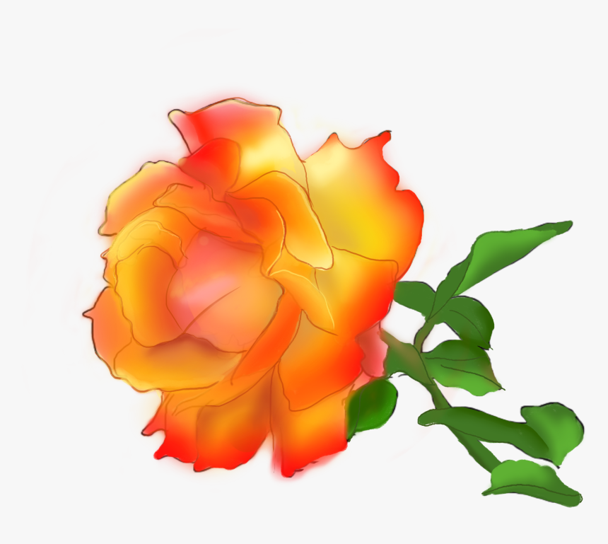 Transparent Paint Spray Gun Clipart - Garden Roses, HD Png Download