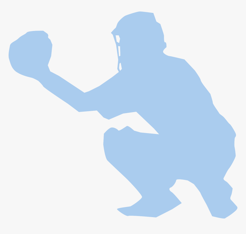 Clipart Png File Tag List, Clip Arts Svg File - Catcher Baseball Player Silhouette, Transparent Png