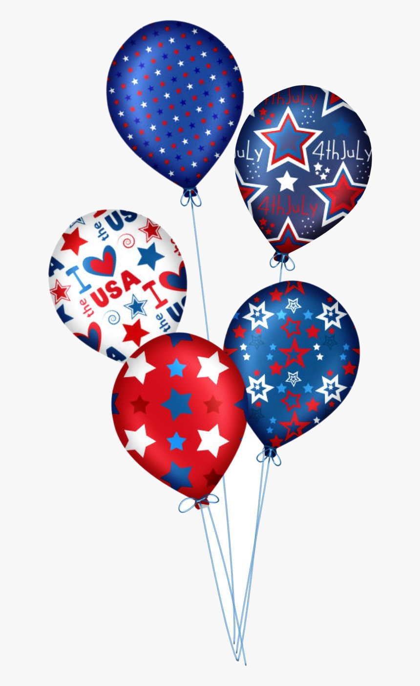 4th Of July Huge Collection Th Clipart More Than Transparent - Happy 4th Of July Balloons, HD Png Download