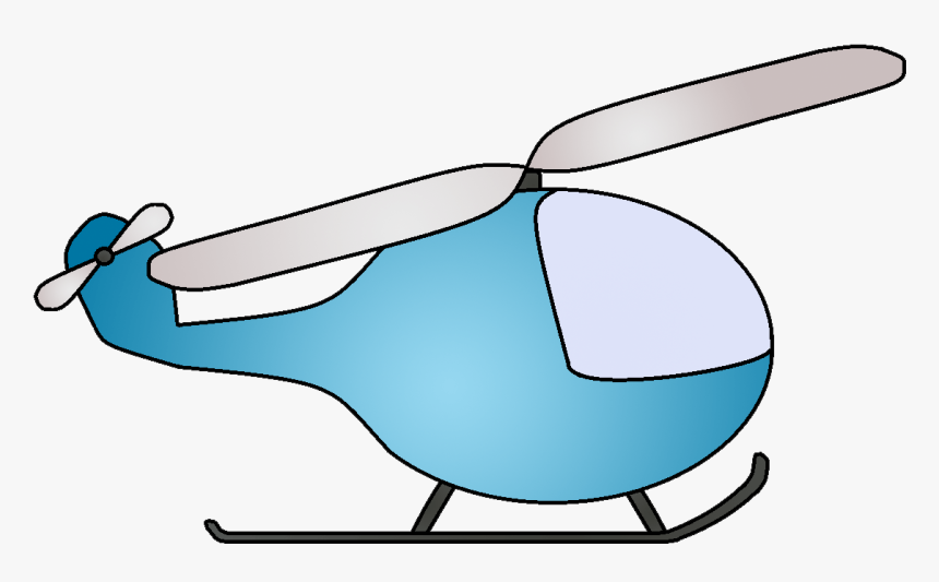 Transparent Helicopter Silhouette Png - Blue Helicopter Clipart, Png Download