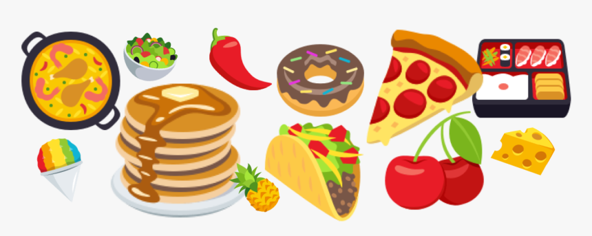 A Tasty Look At - Food Emoji Transparent, HD Png Download