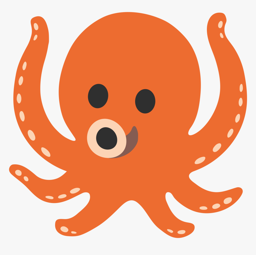 Transparent Octopus - Emoji Octopus, HD Png Download