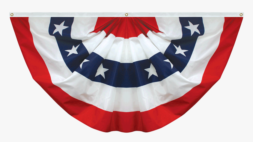 Clip Art Patriotic Pleated Fan Fans - Pleated Fan Flags, HD Png Download