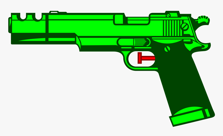 Silhouette Water Gun - Gun Clip Art, HD Png Download