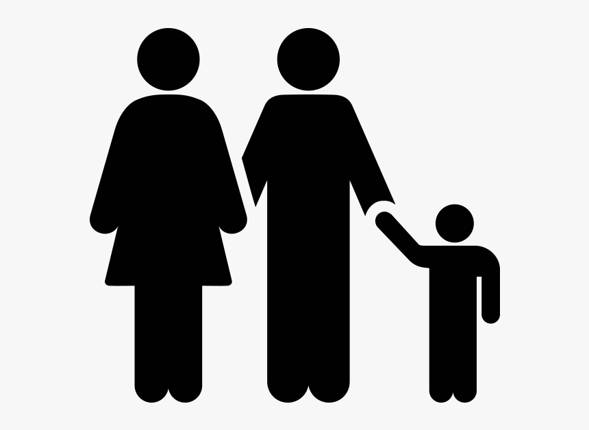 Family Law - Same Sex Couple Silhouette, HD Png Download