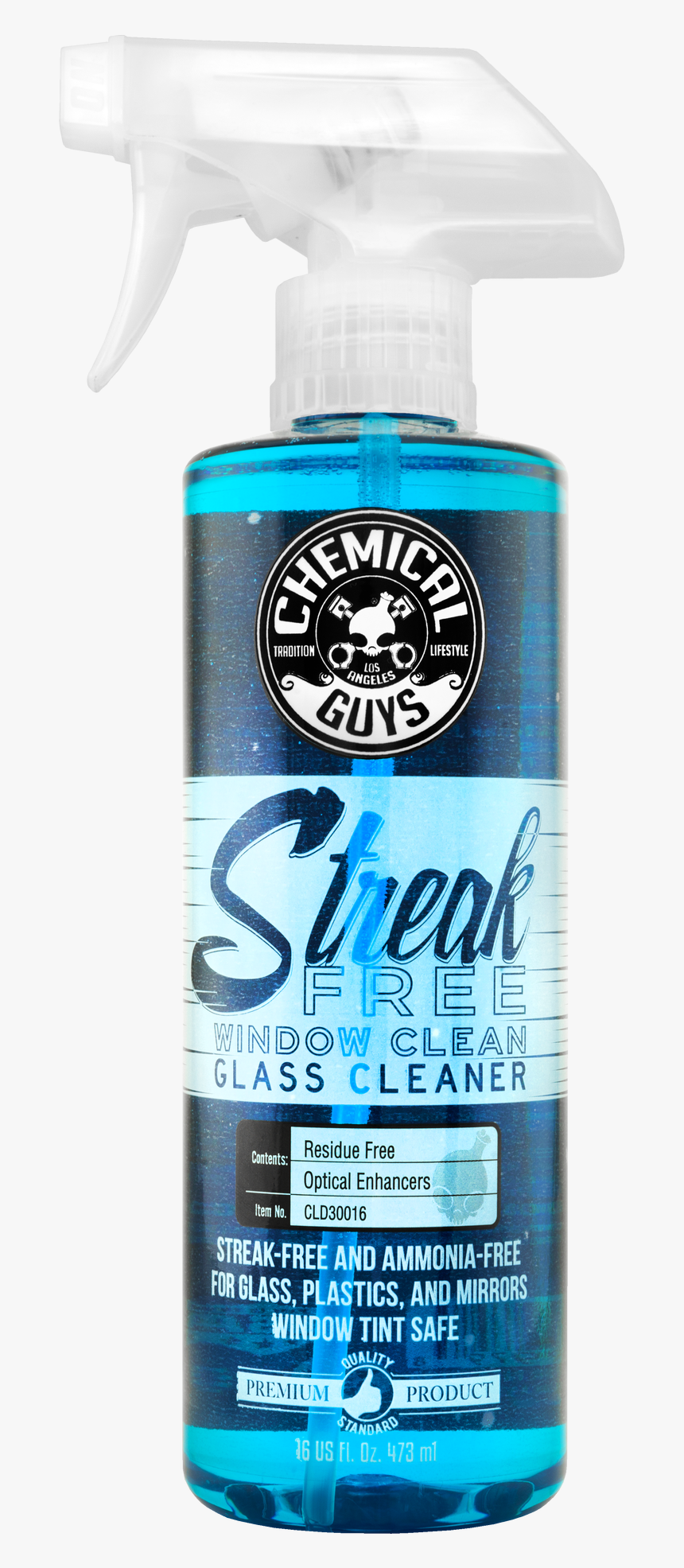 Streak Free Window Clean Glass Cleaner - Chemical Guys Streak Free, HD Png Download