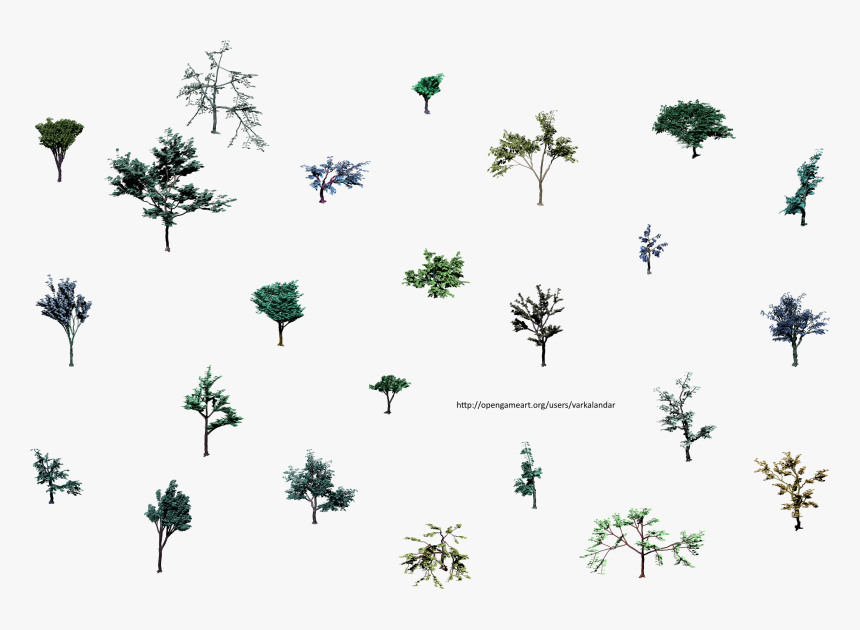 Hjm Small Trees Roots 1 Alpha - Tree Isometric Png Lines, Transparent Png