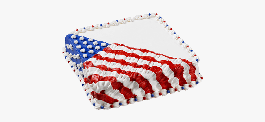 Square Flag Ice Cream Cake - 4th Pf July Cake Squre, HD Png Download
