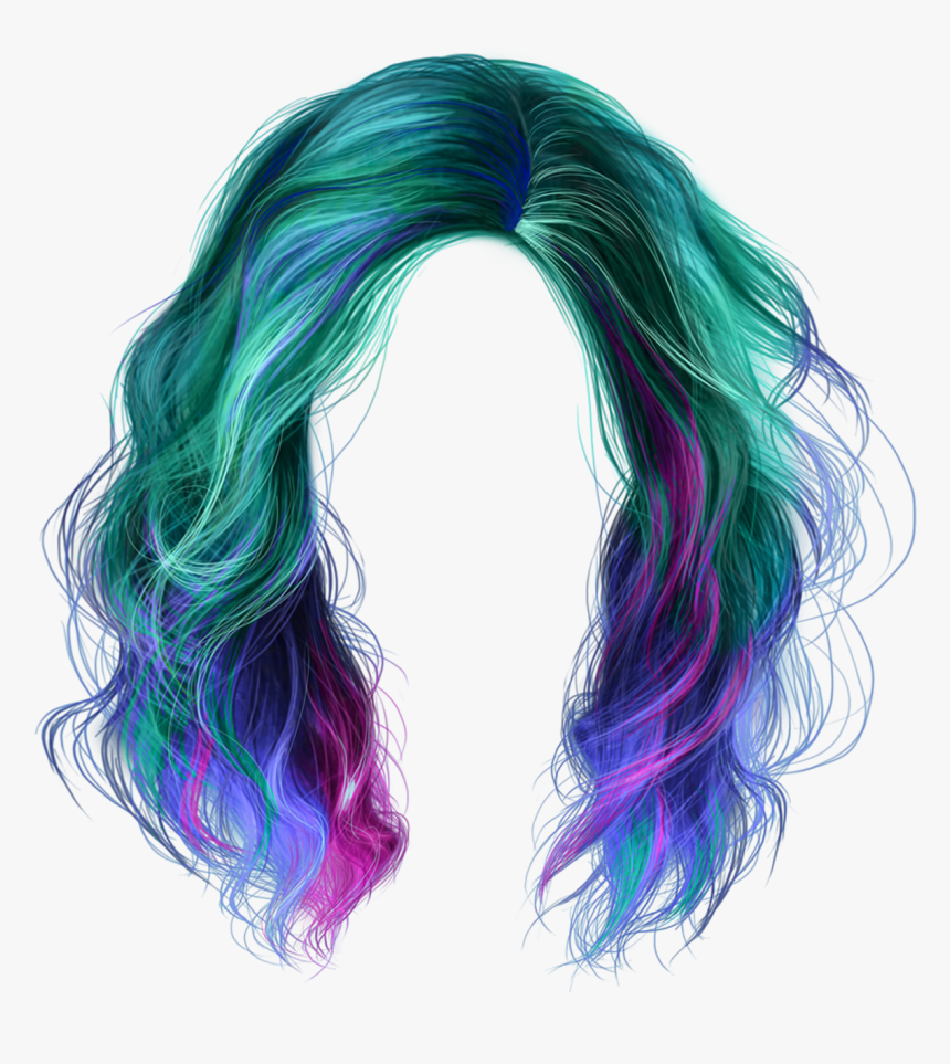 Hair Wig Png - Purple Hair Transparent Background, Png Download