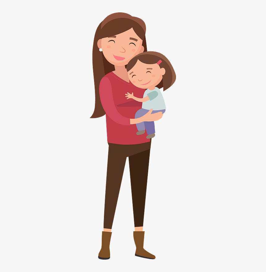 Mother And Daughter Clipart, HD Png Download