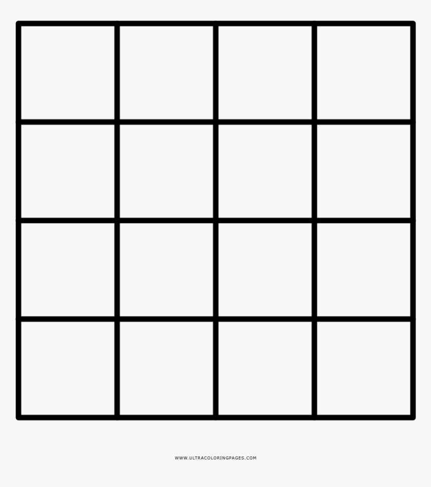 Grid Coloring Page, HD Png Download