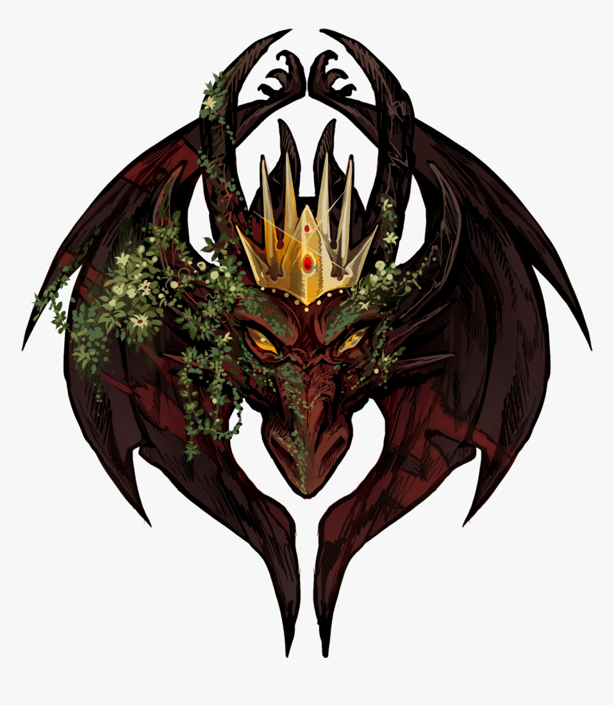 “the Official Dragon S Crown Logo Drawn By The Lovely, HD Png Download