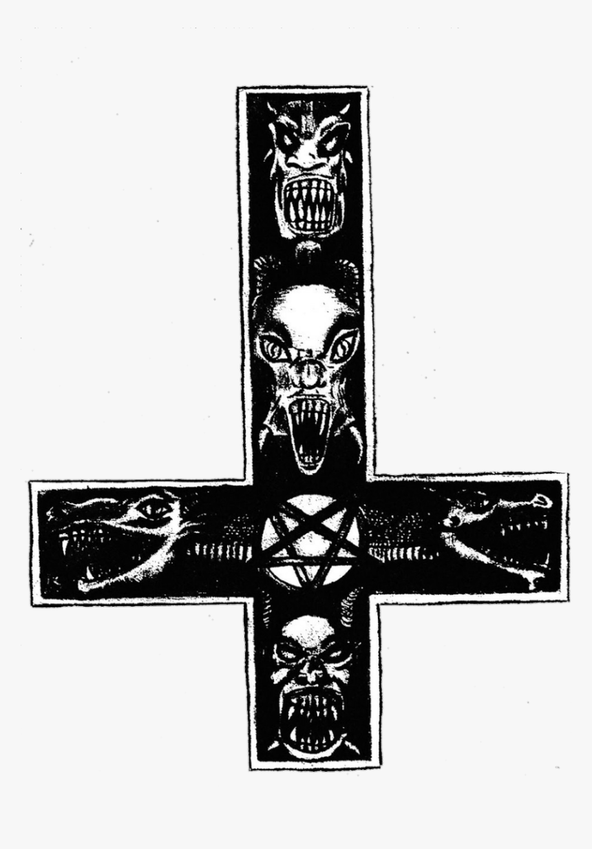 Satanic Cross Transparent , Png Download, Png Download