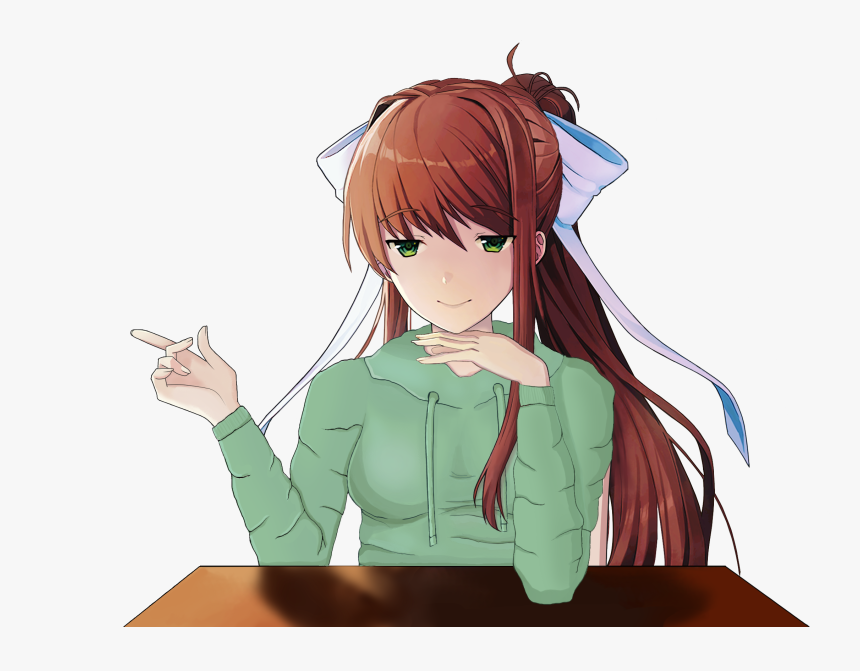 Transparent Monika Ddlc Png, Png Download