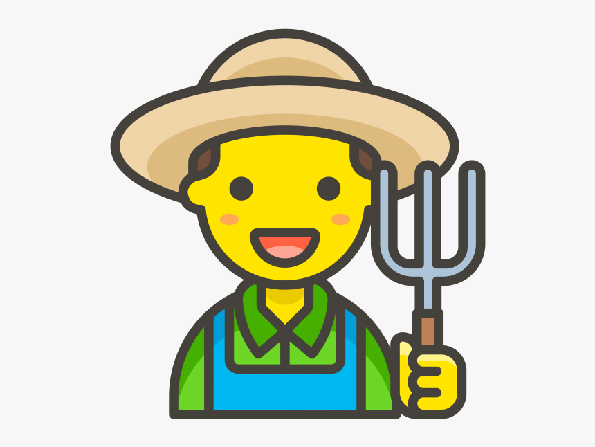Man Farmer Emoji, HD Png Download
