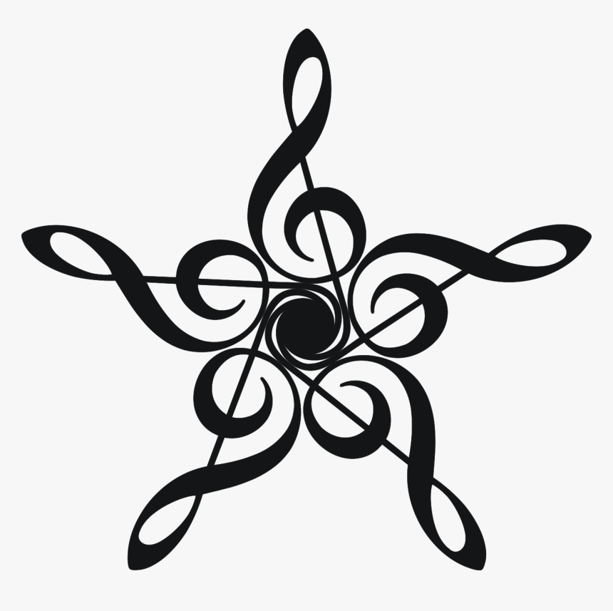 Treble Clef Star, HD Png Download