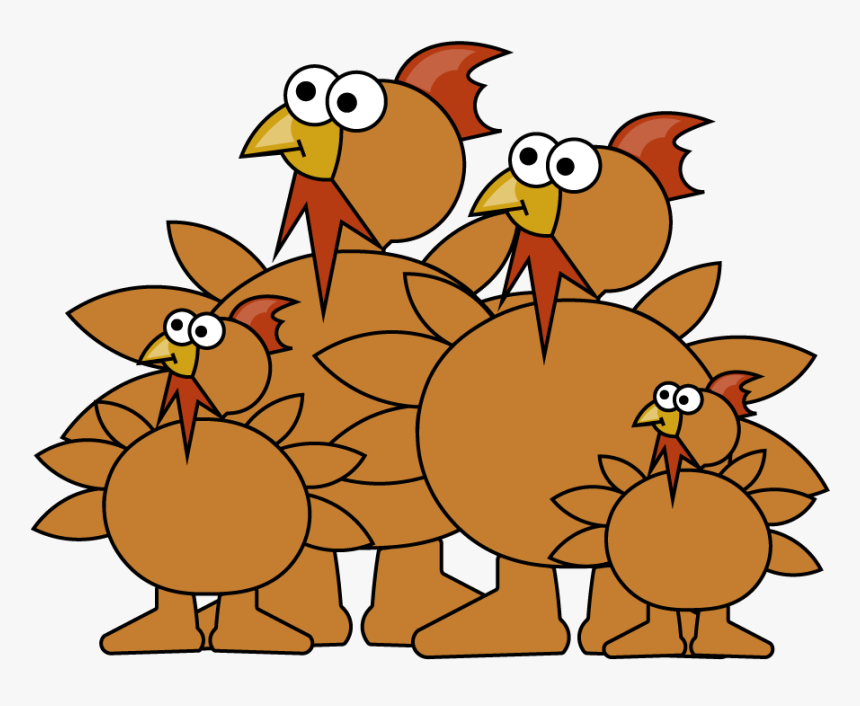 Turkey Family Clip Art, HD Png Download