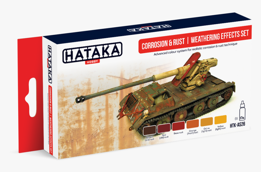 Htk-as26 Corrosion & Rust - Hataka Paint Sets, HD Png Download