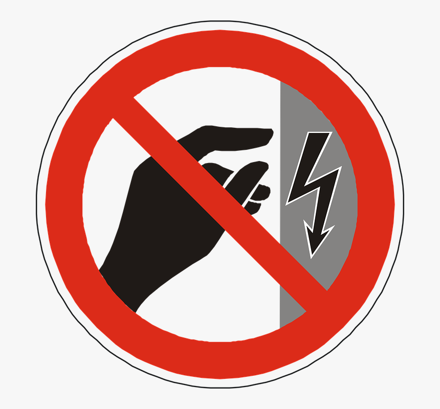 Danger, Electricity, Touch, Sign, Symbol, Icon - Osh Sign Or Symbol In The Workplace, HD Png Download