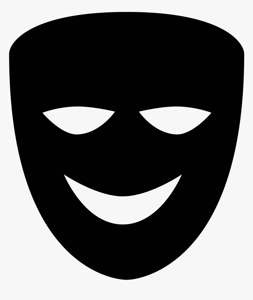 Theater Vector Laughing Mask - Icono De La Comedia, HD Png Download