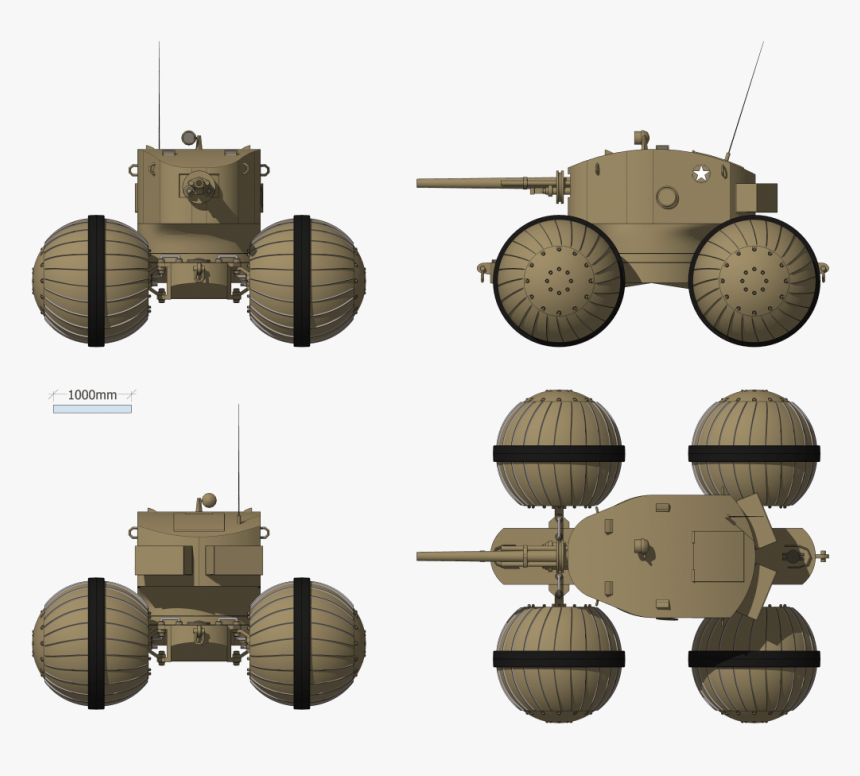 Transparent Gunfire Effect Png - Vehicle Amphibious Tank, Png Download