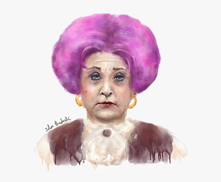Older Lady Pink Wigs, HD Png Download
