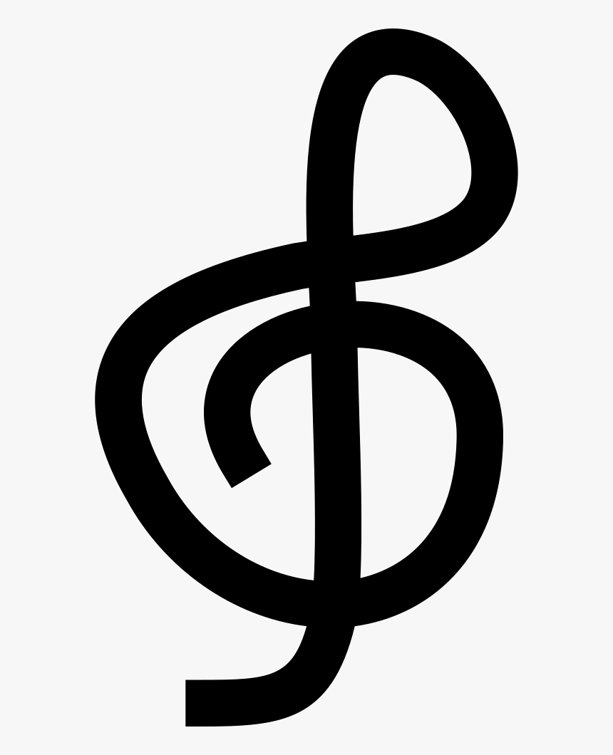 Treble Clef Doodle - Graphics, HD Png Download