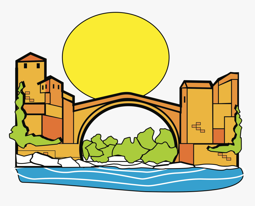 Transparent Bridge Clipart Png - Old Bridge Mostar Icon, Png Download
