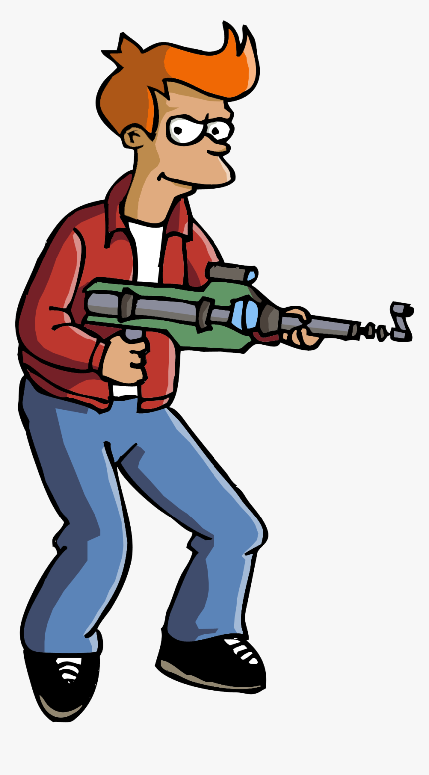 Futurama Fry Gun Png Image - Transparent Sad Futurama, Png Download