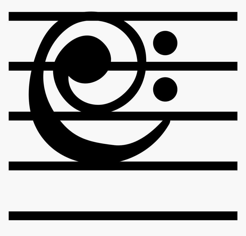 Old Bass Clef Notation , Png Download - Old Fashioned Bass Clef, Transparent Png