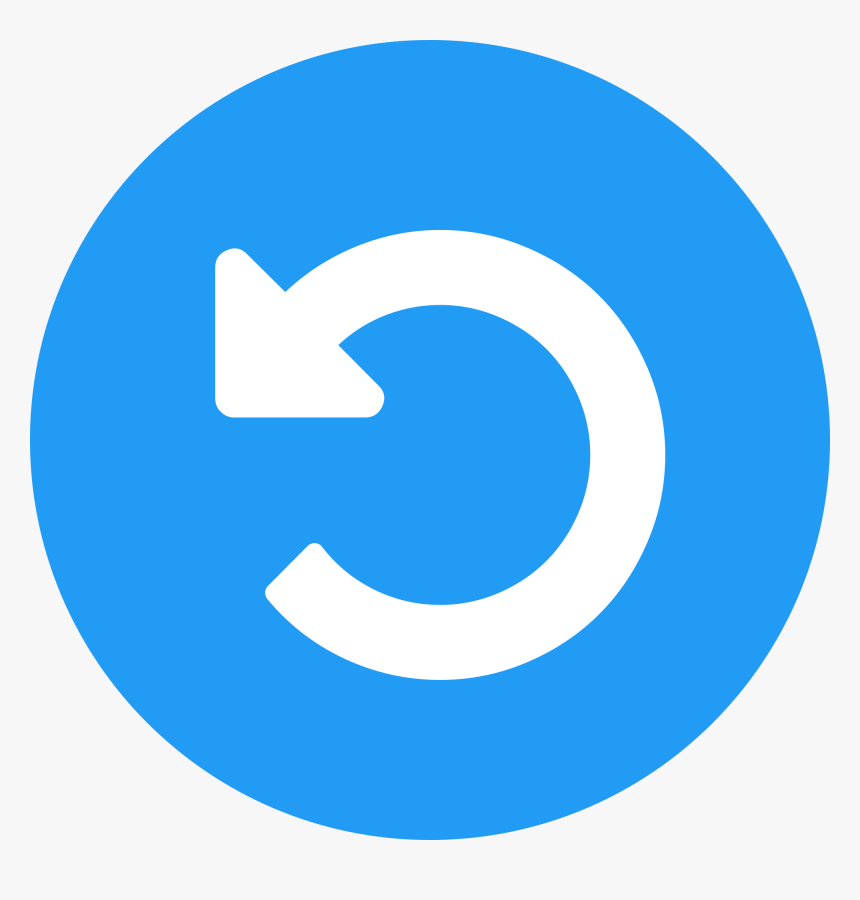 Flat Restart Icon - Boton Messenger Png, Transparent Png