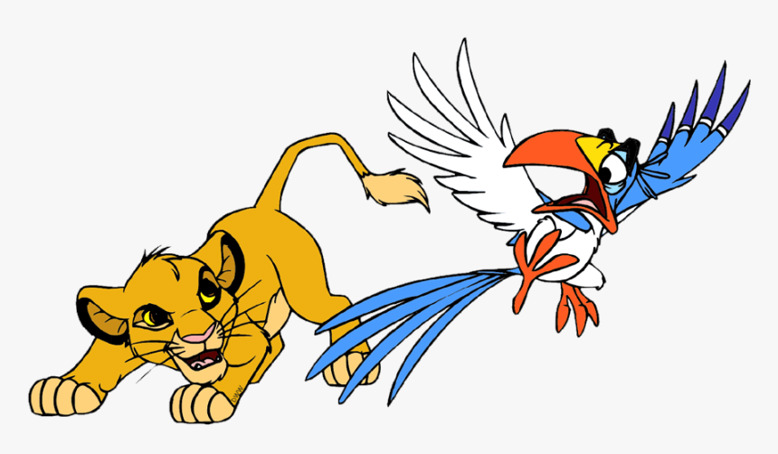 Back To The Lion King Clip Art Menu - Lion King Simba And Zazu, HD Png Download