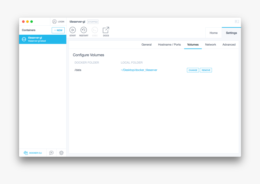 Add Volume To /data - Docker Kitematic, HD Png Download