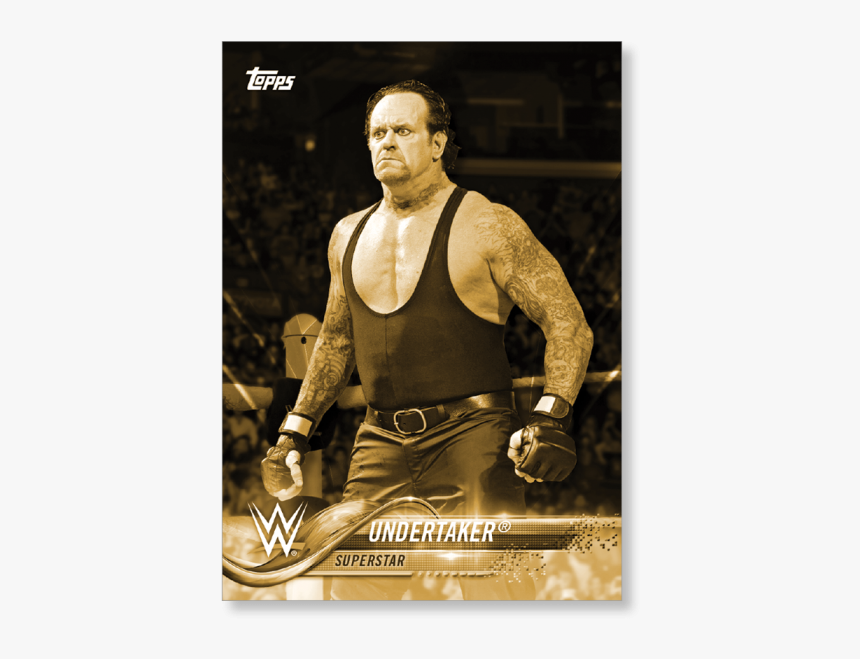 2018 Topps Wwe Undertaker Base Poster Gold Ed - Wwe Undertaker Tops Cards, HD Png Download