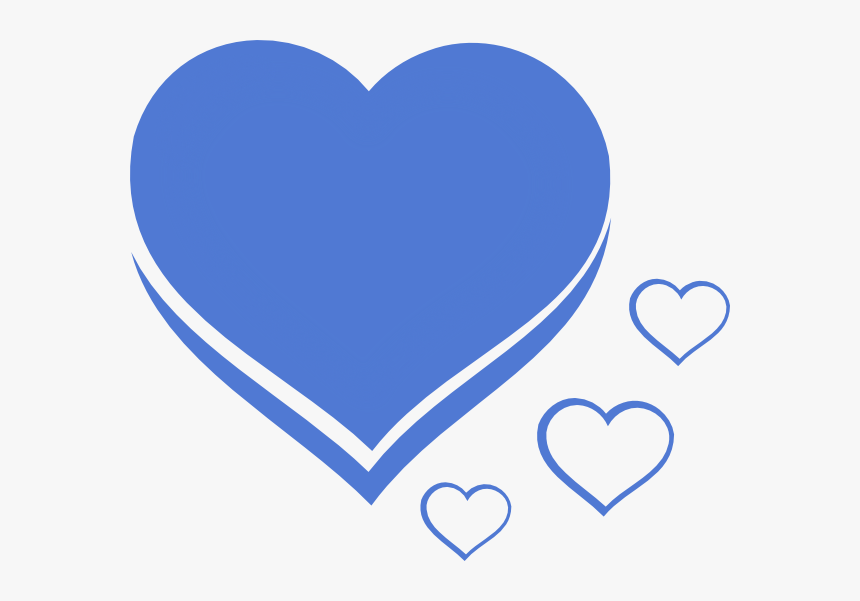 Heart Blue Azul Svg Clip Arts - Heart Clipart, HD Png Download